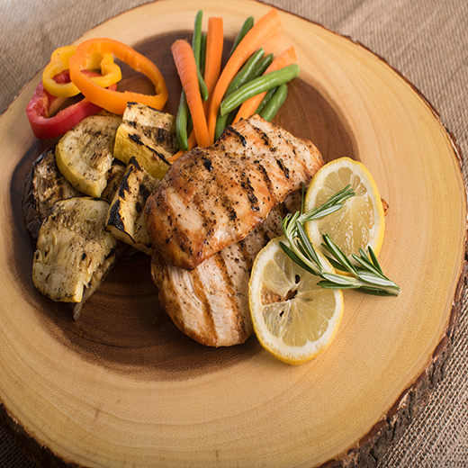 Plate of Lemon Grilled Chicken